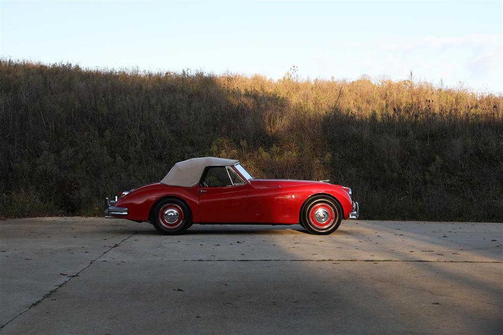 A 1955 Jaguar XK140 DHC
